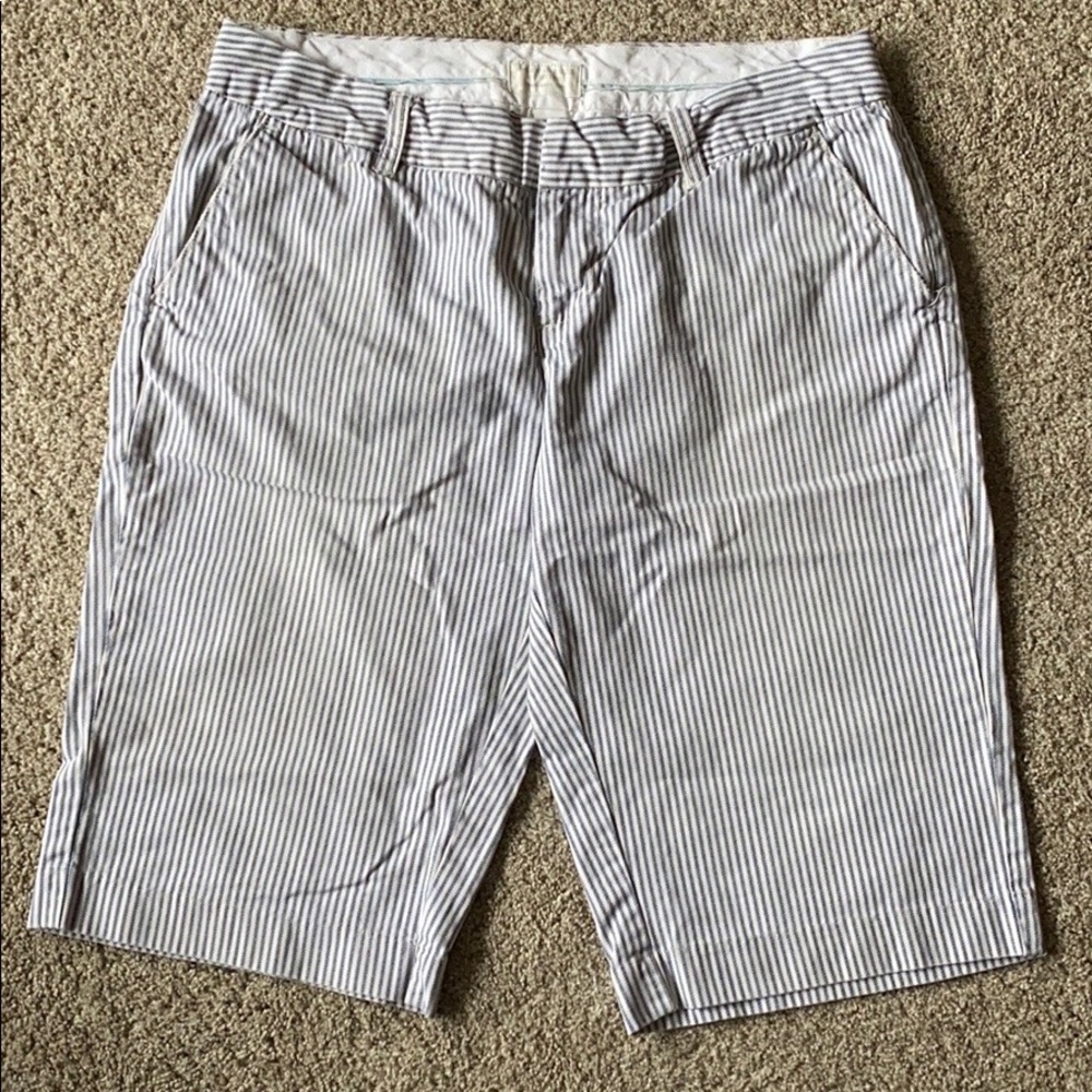 American eagle navy pin-stripe shorts